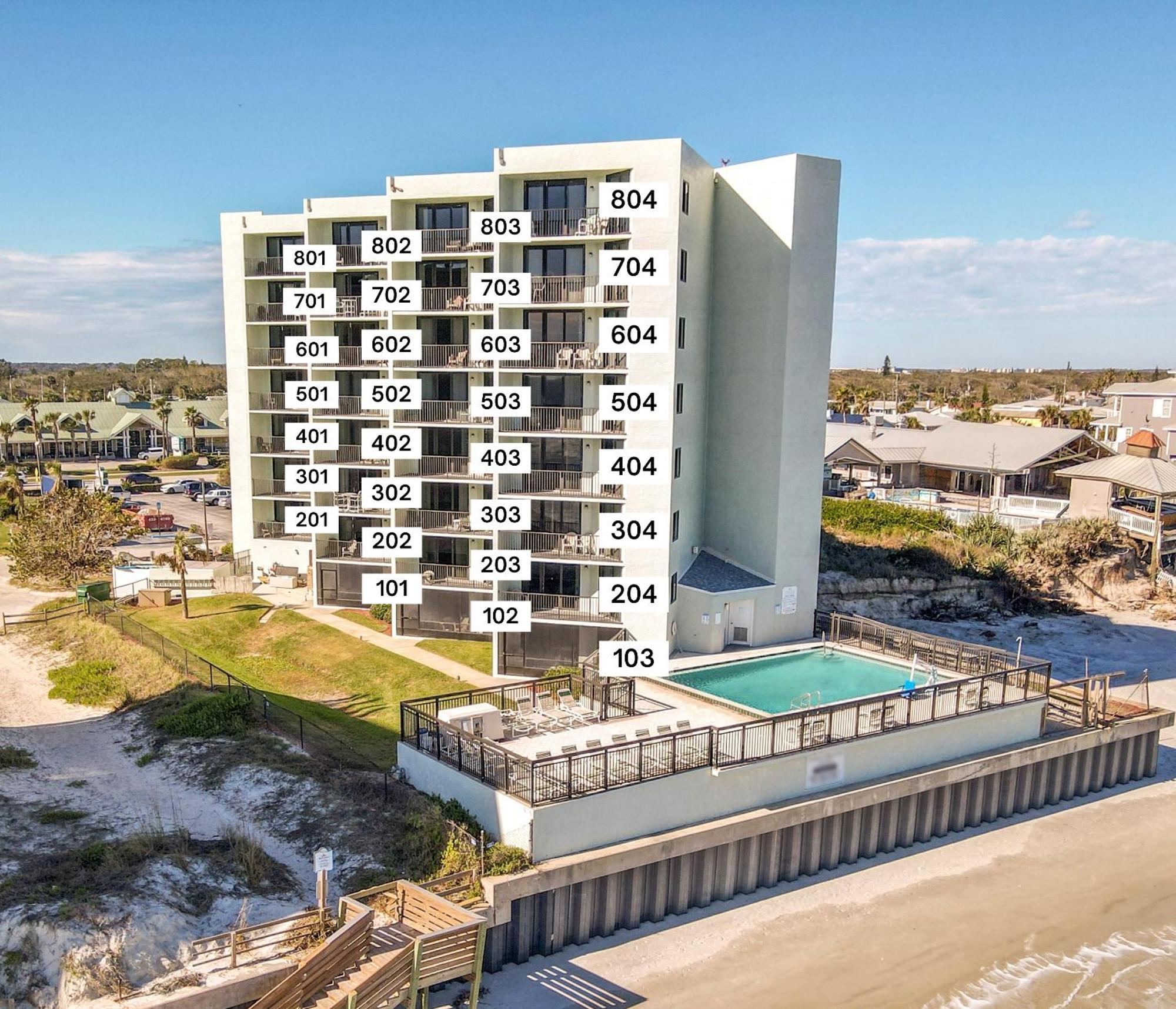 Ocean View With A Beachfront Pool At Ocean Trillium Condo ~ 702 New Smyrna Beach Exterior foto